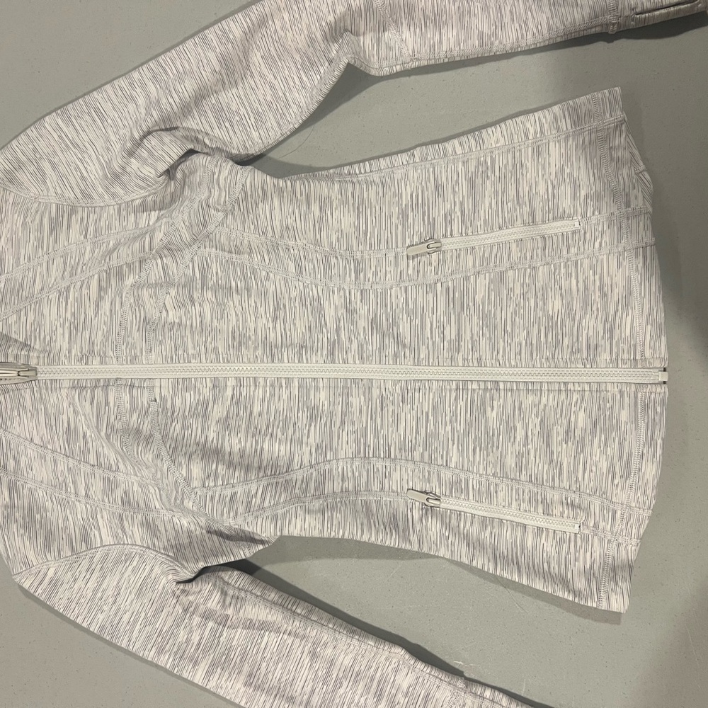 lululemon athletica Light Gray Zip-Up Utility Jacket
